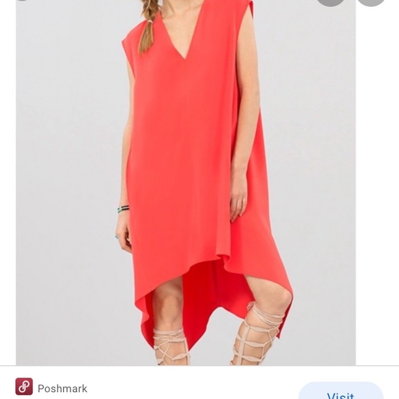 rachel roy orange dress